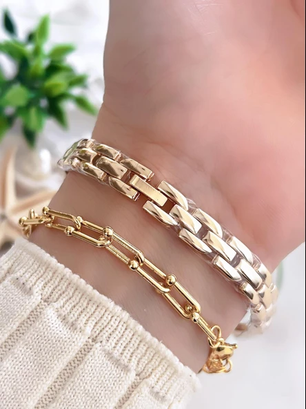 Coliseum Özel Tasarım Vintage Seri Kadın Kol Saati+ Bileklik Hediyeli CL8458.M1 - Resim 3