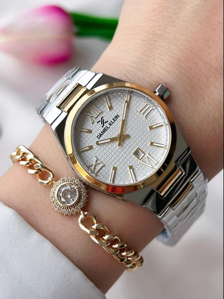 Daniel Klein Çelik Kordon 30 Mt Suya Dayanıklı Kadın Kol Saati+Bileklik BFG.10734X5 ürün görseli