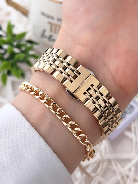 Ferrucci Kesme Kristal Camlı Çelik Kordon 2 Yıl Garantili 3 Atm Kadın Kol Saati+Bileklik B01119.02 - Resim 3