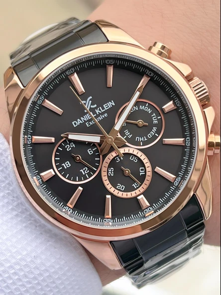 Daniel Klein İç Fonksiyonları Aktif 30 Mt Suya Dayanıklı 2 Yıl Garantili Erkek Kol Saati FDK.10587F5 ürün görseli