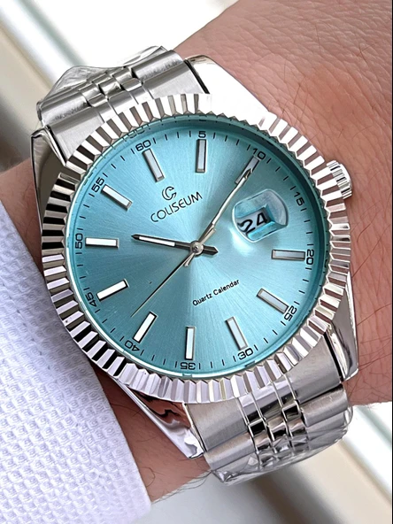 Coliseum Çelik Kordon Takvimli Kadran Kutulu Seri Erkek Kol Saati FT.CLS.E012 ürün görseli