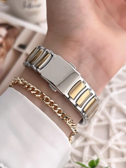 Daniel Klein Çelik Kordon 30 Mt Suya Dayanıklı Kadın Kol Saati+Bileklik BFG.10788.X4S - Resim 3