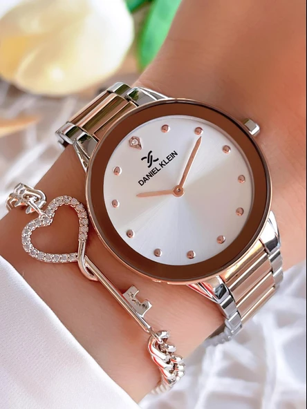 Daniel Klein Çelik Kordon 30 Mt Suya Dayanıklı Kadın Kol Saati+Bileklik BFG.1.10080.4 ürün görseli