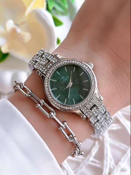 Coliseum Özel Tasarım Vintage Seri Kadın Kol Saati+ Bileklik Hediyeli CL8732.M1 ürün görseli