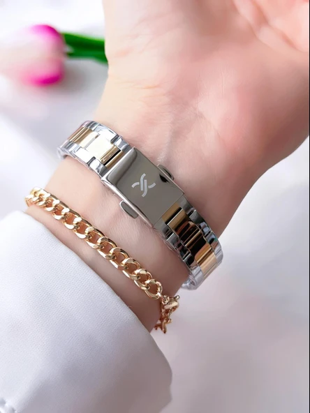 Daniel Klein Çelik Kordon 30 Mt Suya Dayanıklı Kadın Kol Saati+Bileklik BFG.13784X3 - Resim 3