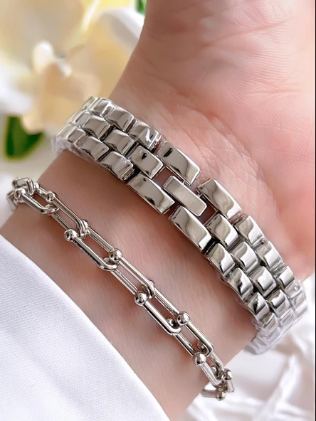 Coliseum Özel Tasarım Vintage Seri Kadın Kol Saati+ Bileklik Hediyeli CL8732.M3 - Resim 3