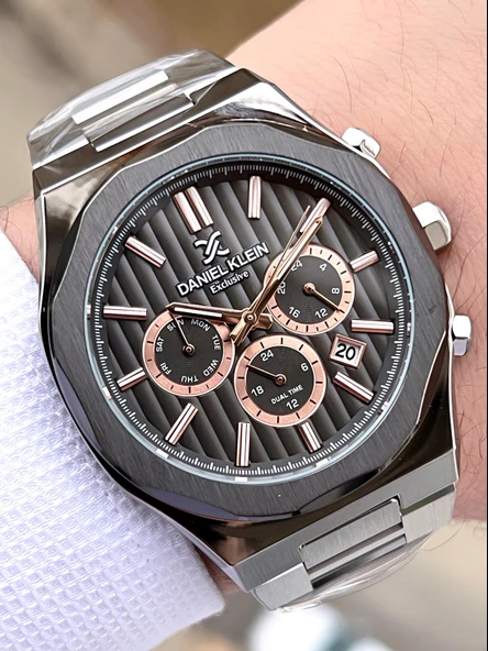 Daniel Klein İç Fonksiyonları Aktif 30 Mt Suya Dayanıklı 2 Yıl Garantili Erkek Kol Saati FDK.13451F5 ürün görseli