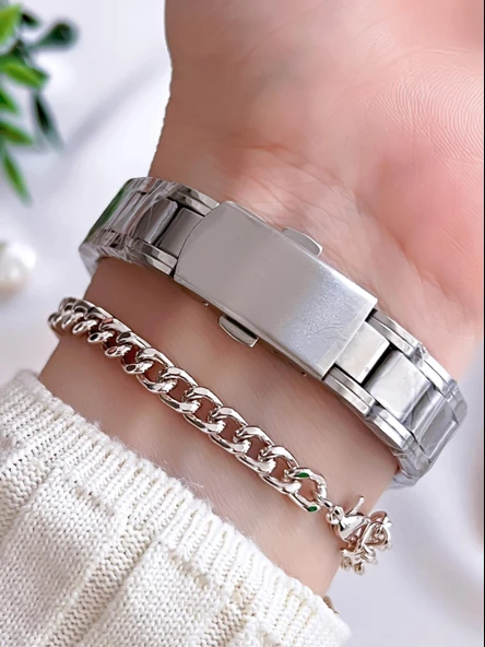 Coliseum Özel Tasarım Vintage Seri Kadın Kol Saati+ Bileklik Hediyeli CL8527.M6 - Resim 3