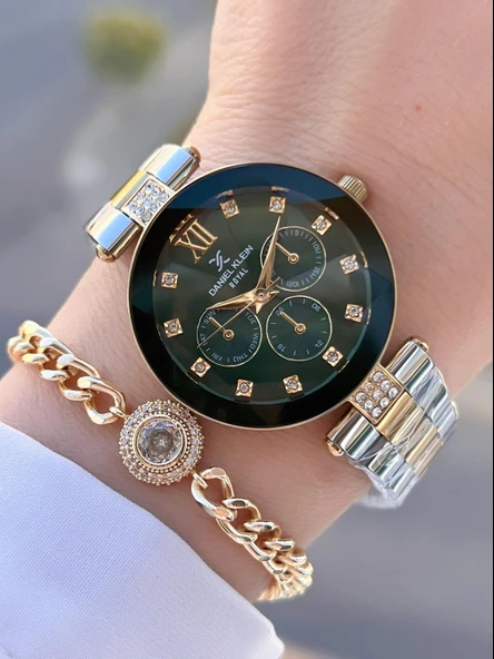 Daniel Klein Çelik Kordon 30 Mt Suya Dayanıklı Kadın Kol Saati+Bileklik BYN.10728.M4 ürün görseli