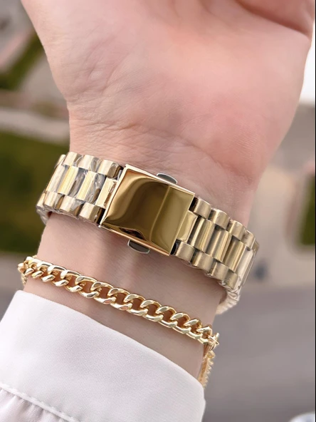 Ferrucci Çelik Kordon Kararma Renk Atma Yapmaz 2 Yıl Garantili Kadın Kol Saati+Bileklik F.03450.02 - Resim 3