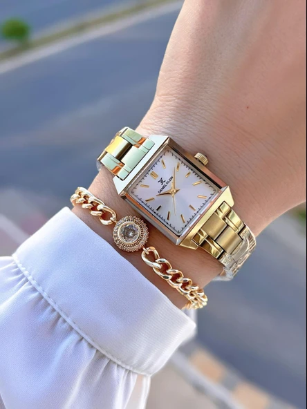 Daniel Klein Çelik Kordon 30 Mt Suya Dayanıklı 2 Yıl Garantili Kadın Kol Saati+Bileklik BYN.10816.2 - 2