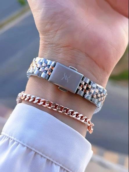 Daniel Klein Çelik Kordon 30 Mt Suya Dayanıklı Kadın Kol Saati+Bileklik BYN.13969.8 - 3