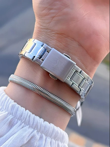 Daniel Klein Rakamlı Kadran 3 Atm Suya Dayanıklı 2 Yıl Garantili Kadın Kol Saati+Bileklik KN046.DK3 - Resim 3