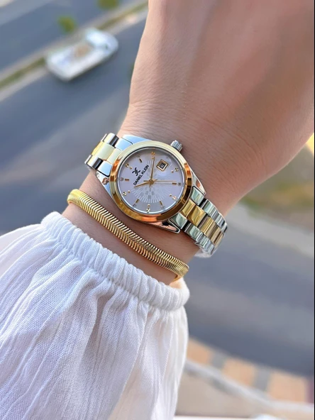 Daniel Klein Takvimli Kadran 3 Atm Suya Dayanıklı 2 Yıl Garantili Kadın Kol Saati+Bileklik BX10944.3 - Resim 2