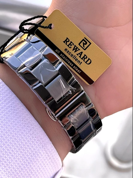 Reward Çelik Kordon 2 Yıl Garantili 5 Atm Suya Dayanıklı İç Fonksiyonları Aktif Erkek Kol Saati RE26 - Resim 5