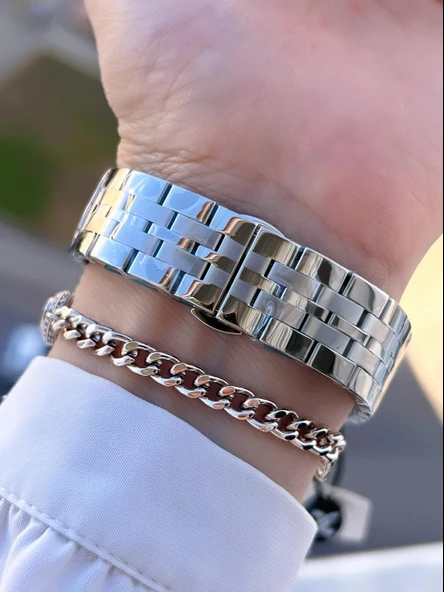 Daniel Klein Çelik Kordon 30 Mt Suya Dayanıklı Kadın Kol Saati+Bileklik BYN.14052.M4 - Resim 3