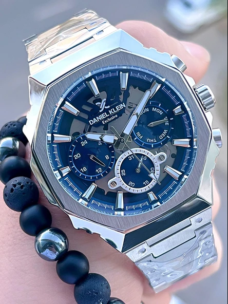 Daniel Klein Çelik Kasa&Kordon İç Fonksiyonları Aktif 2 Yıl Garantili Erkek Kol Saati FG.CL.14000.2 ürün görseli