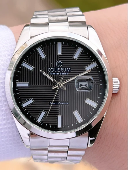 Coliseum Çelik Kordon Takvimli Kadran Kutulu Seri Erkek Kol Saati FT.RL.8742.S2 - Resim 3