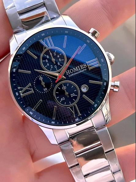 Homies İç Fonksiyonları Aktif 30 Mt Suya Dayanıklı 2 Yıl Garantili Erkek Kol Saati ERK.7S01-2 - Resim 4