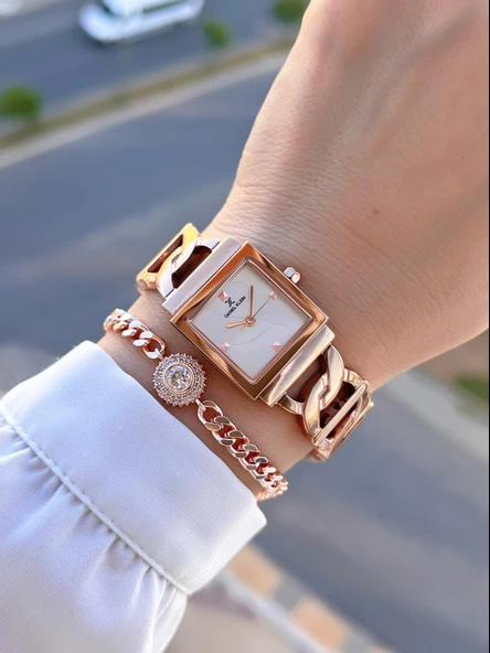 Daniel Klein Çelik Kordon 30 Mt Suya Dayanıklı 2 Yıl Garantili Kadın Kol Saati+Bileklik BYN.13959.6 - Resim 3