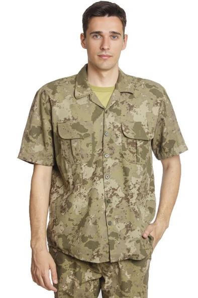 TSK Yeni Tip Kamuflaj Kısa Kollu Gömlek