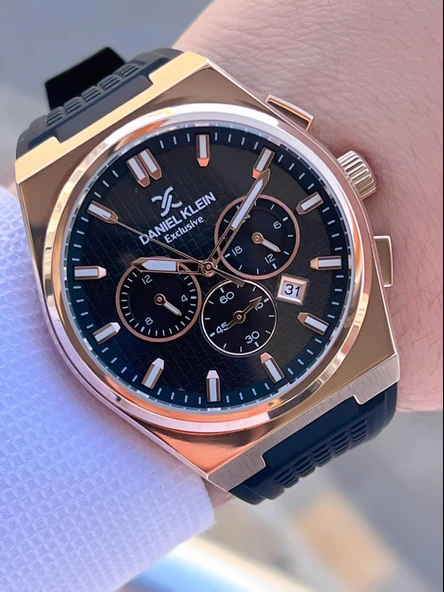 Daniel Klein Silikon Kordon İç Fonksiyonları Aktif 2 Yıl Garantili Erkek Kol Saati FG.DK10676.6 ürün görseli