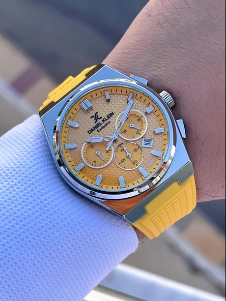 Daniel Klein Silikon Kordon İç Fonksiyonları Aktif 2 Yıl Garantili Erkek Kol Saati FG.DK10676.7 - Resim 2