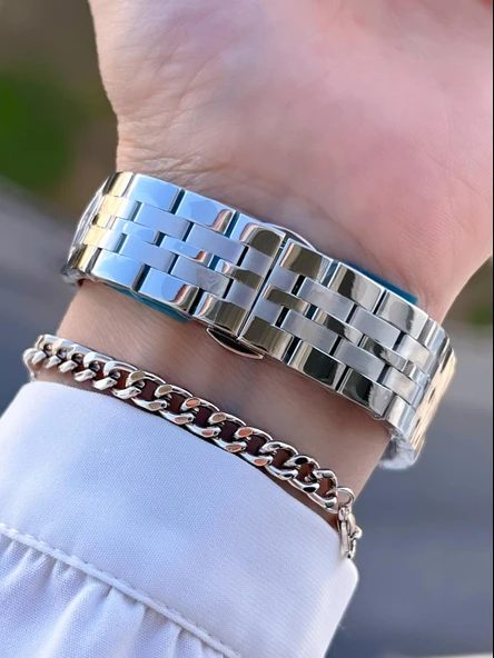 Daniel Klein Çelik Kordon 30 Mt Suya Dayanıklı Kadın Kol Saati+Bileklik BYN.14052.M5 - Resim 3