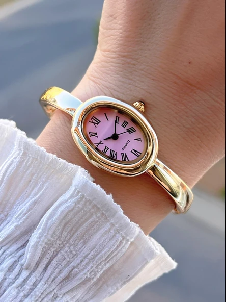 Coliseum Çelik Kordon Cartier Model Elips (Oval) Tasarım Kadın Kol Saati FG.CRT.004 ürün görseli