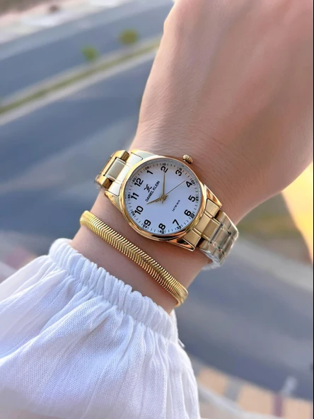 Daniel Klein Rakamlı Kadran 3 Atm Suya Dayanıklı 2 Yıl Garantili Kadın Kol Saati+Bileklik KN046.DK1 - Resim 2