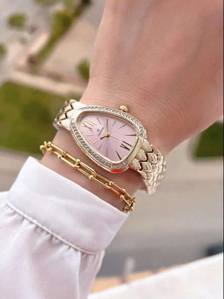 Coliseum Özel Tasarım Vintage Seri Kadın Kol Saati+ Bileklik Hediyeli CL8307.M4 - Resim 2