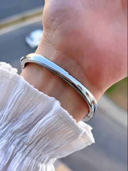 Coliseum Çelik Kordon Cartier Model Elips (Oval) Tasarım Kadın Kol Saati FG.CRT.008 - Resim 3