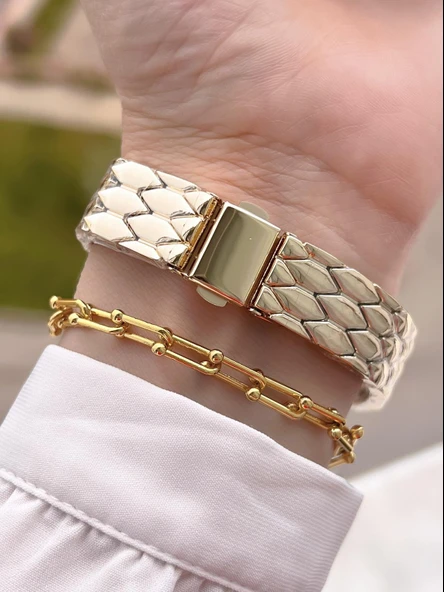 Coliseum Özel Tasarım Vintage Seri Kadın Kol Saati+ Bileklik Hediyeli CL8307.M2 - Resim 3