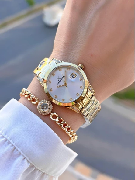 Daniel Klein Çelik Kordon 30 Mt Suya Dayanıklı Kadın Kol Saati+Bileklik BYN.13782.4 - Resim 2