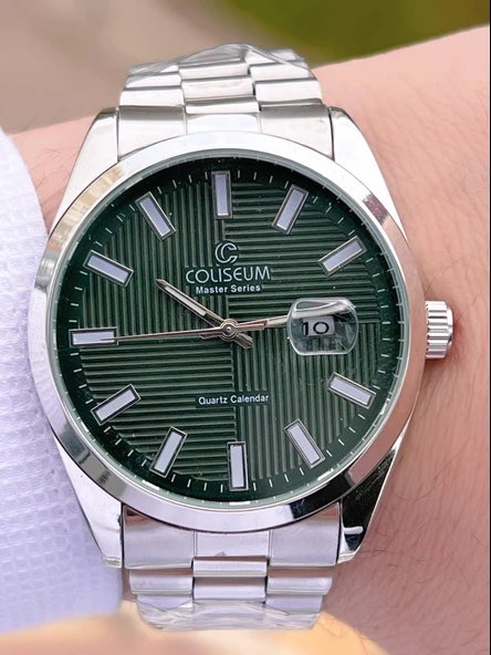 Coliseum Çelik Kordon Takvimli Kadran Kutulu Seri Erkek Kol Saati FT.RL.8742.S1 - Resim 2