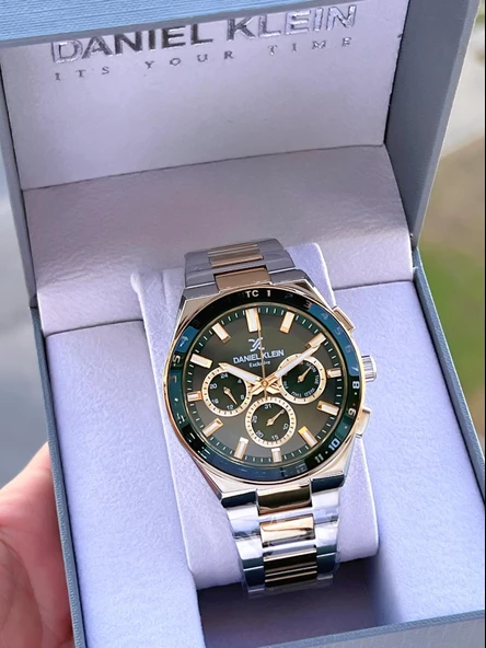 Daniel Klein İç Fonksiyonları Aktif 30 Mt Suya Dayanıklı 2 Yıl Garantili Erkek Kol Saati FG.13522.10 - Resim 6