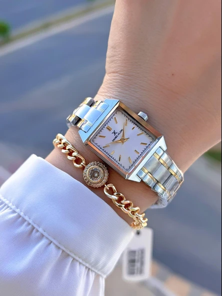 Daniel Klein Çelik Kordon 30 Mt Suya Dayanıklı 2 Yıl Garantili Kadın Kol Saati+Bileklik BYN.10816.5 - Resim 2