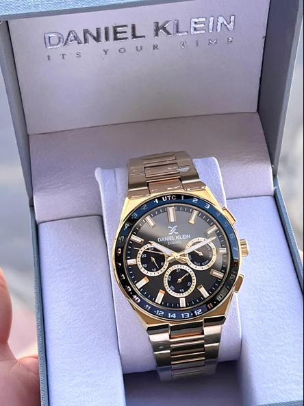 Daniel Klein İç Fonksiyonları Aktif 30 Mt Suya Dayanıklı 2 Yıl Garantili Erkek Kol Saati FG.13522.9 - Resim 6