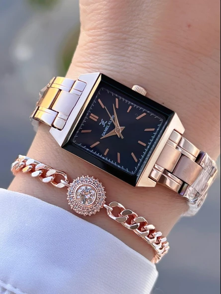 Daniel Klein Çelik Kordon 30 Mt Suya Dayanıklı 2 Yıl Garantili Kadın Kol Saati+Bileklik BYN.10816.6 ürün görseli