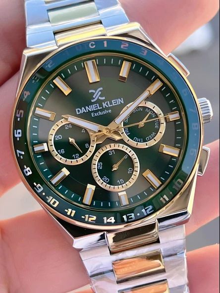 Daniel Klein İç Fonksiyonları Aktif 30 Mt Suya Dayanıklı 2 Yıl Garantili Erkek Kol Saati FG.13522.10 - Resim 4