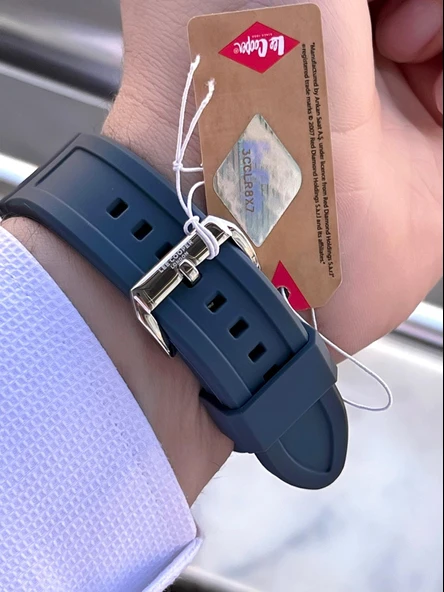 Lee Cooper Silikon Kordon İç Fonksiyonları Aktif 5 Atm Suya Dayanıklı Erkek Kol Saati ELC.08170.366 - Resim 5