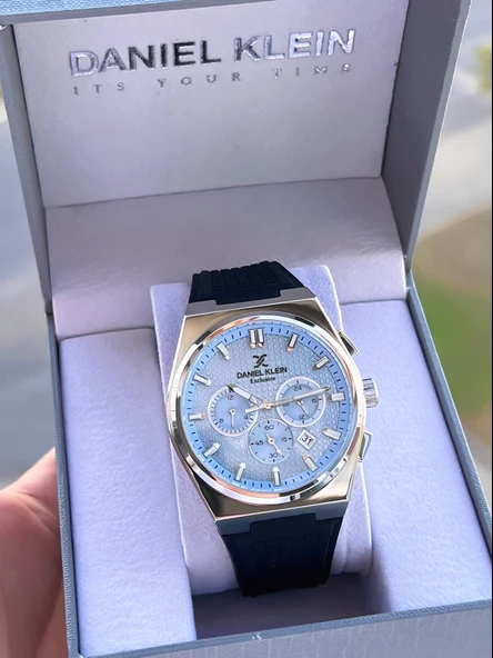 Daniel Klein Silikon Kordon İç Fonksiyonları Aktif 2 Yıl Garantili Erkek Kol Saati FG.DK10676.5 - Resim 6