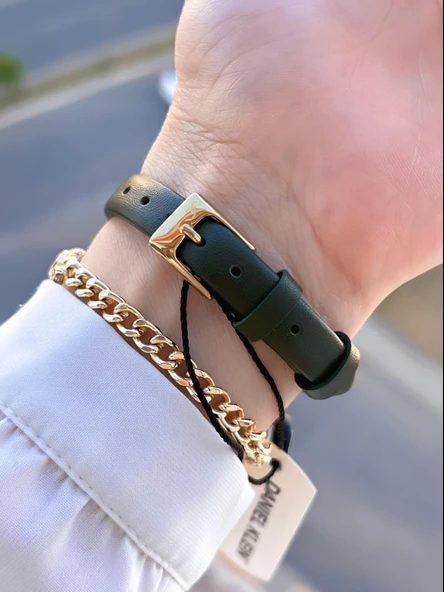 Daniel Klein Deri Kordon 30 Mt Suya Dayanıklı 2 Yıl Garantili Kadın Kol Saati+Bileklik BFG13943.4 - Resim 3