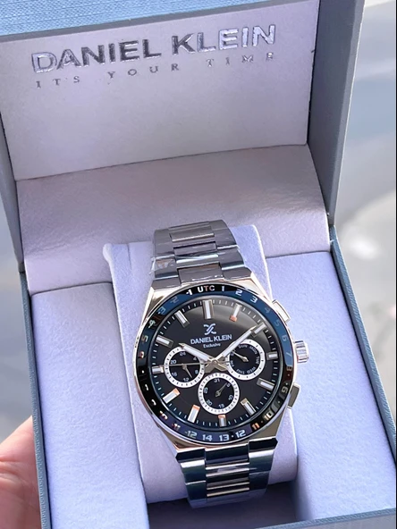 Daniel Klein İç Fonksiyonları Aktif 30 Mt Suya Dayanıklı 2 Yıl Garantili Erkek Kol Saati FG.13522.2 - Resim 6