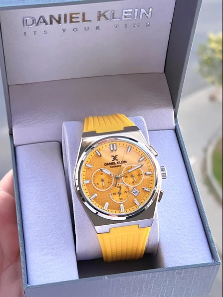 Daniel Klein Silikon Kordon İç Fonksiyonları Aktif 2 Yıl Garantili Erkek Kol Saati FG.DK10676.7 - Resim 6