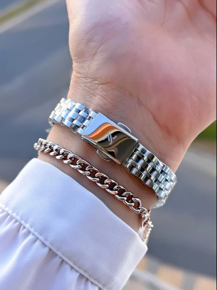 Daniel Klein Çelik Kordon 30 Mt Suya Dayanıklı Kadın Kol Saati+Bileklik BYN.14094.1 - Resim 2