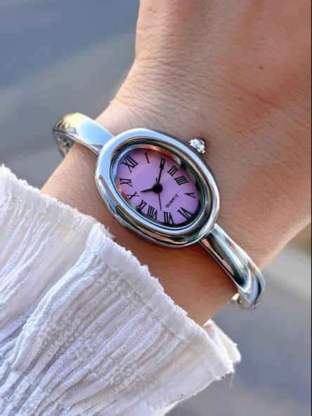 Coliseum Çelik Kordon Cartier Model Elips (Oval) Tasarım Kadın Kol Saati FG.CRT.009 ürün görseli