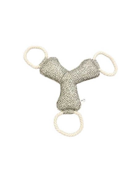 Pet Comfort İpli Bumerang Köpek Oyuncağı A.Gri 30cm ürün görseli 1