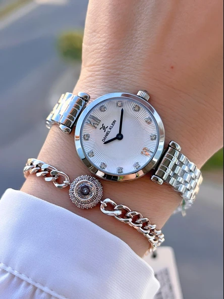 Daniel Klein Çelik Kordon 30 Mt Suya Dayanıklı Kadın Kol Saati+Bileklik BYN.14094.1 ürün görseli