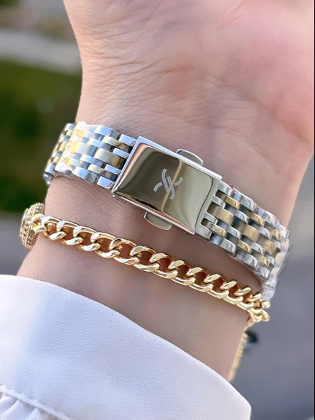 Daniel Klein Çelik Kordon 2 Yıl Garantili 3 Atm Suya Dayanıklı+Bileklik Kadın Kol Saat BFG.10806.4 - 3